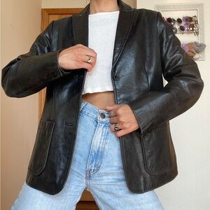 Vintage genuine leather jacket